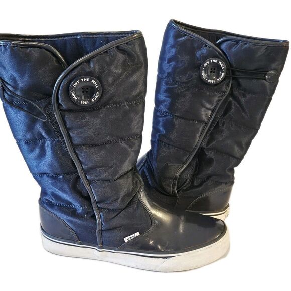 Vans Navy Blue Winter Boots Size 8.5 - Picture 6 of 10